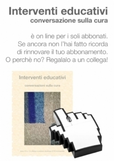 Abbonamento per l'anno 2025 alla rivista Interventi Educativi (4 uscite)